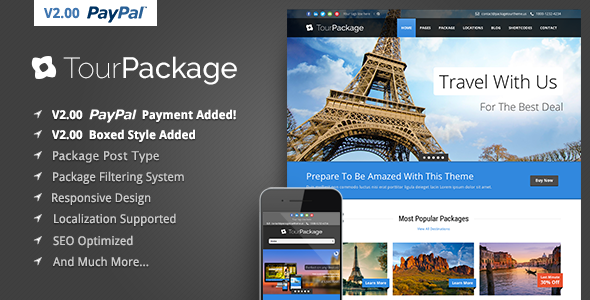 Tour Package v2.4.1 – WordPress Travel/Tour Theme