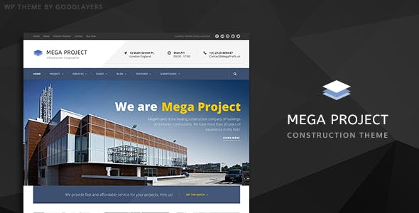 Mega Project v1.4.2 – Construction WordPress Theme