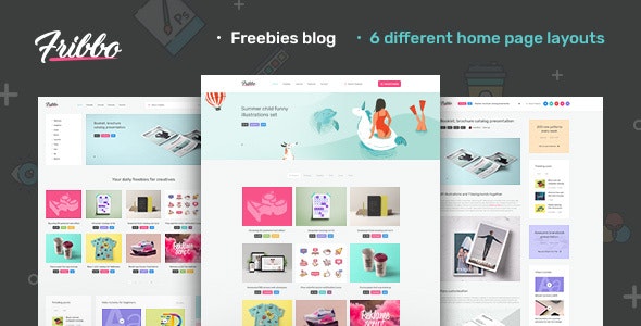 Fribbo v1.1.0 – Freebies Blog WordPress Theme