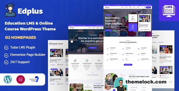 Edplus v2.0 – Education & Online Course WordPress Theme