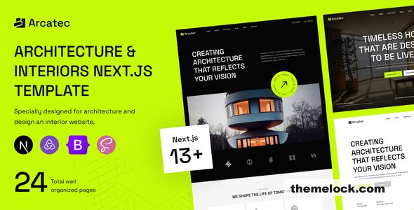 Arcatec – Architecture & Interiors Next js v14 Template