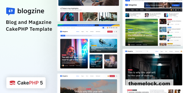 Blogzine – CakePHP Blog & Magazine Template