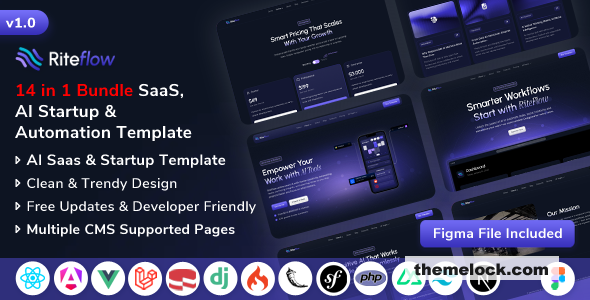 1790649005 riteflow multipurpose ai startup saas automation tech business template