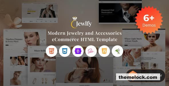 Jewlfy – A modern jewelry & accessories eCommerce HTML template