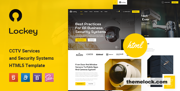 Lockey – CCTV and Security Systems HTML5 Template