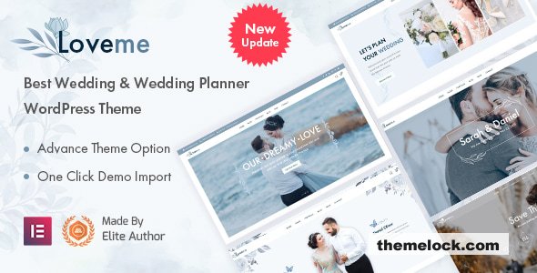 Loveme v2.0.4 – Wedding & Wedding Planner WordPress Theme