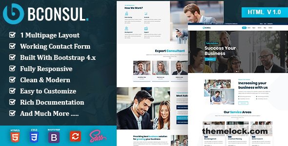 Bconsul – Consulting Finance HTML Template