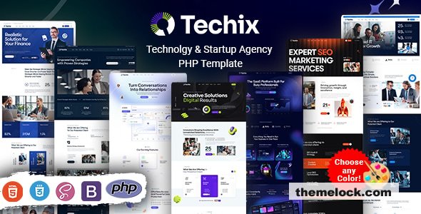 Techix – Technology & Startup Agency PHP Template