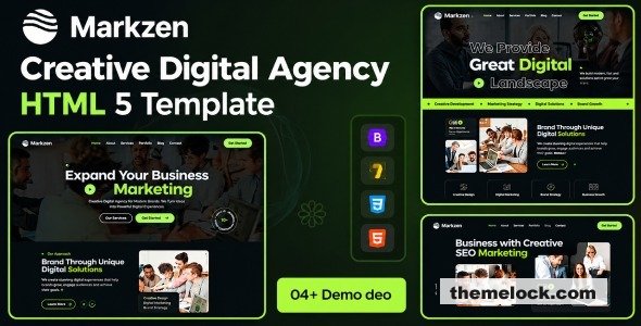 Markzen – Marketing Agency HTML5 Template