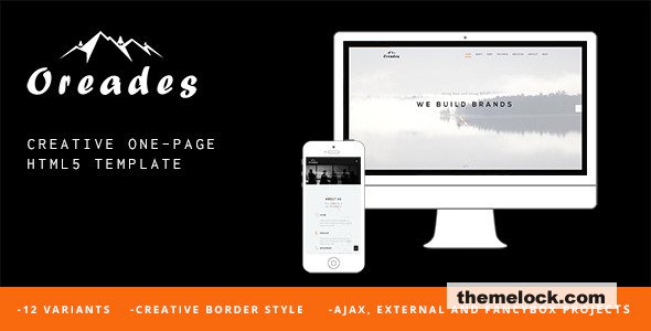 Oreades – Creative One-Page HTML5 Template