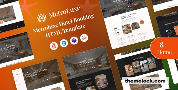 Metroluxe – Hotel Booking HTML Template