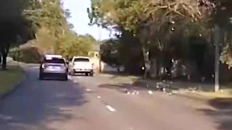 Watch: Florida driver tossed more than $6,000 from a GMC Sierra in a Pearland, Texas chase, then got charged with tampering 2 AA2dpycQ