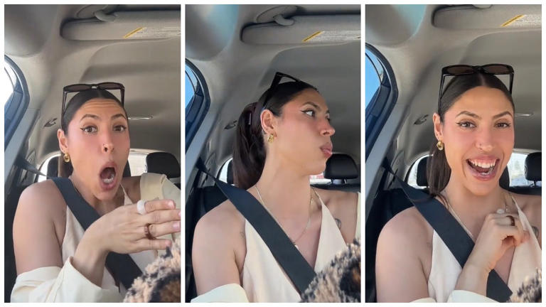 LA DoorDash driver follows a whispered 'psst, over here' to a window. Then she realizes the customer is a kid and an adult inside starts yelling aa2e02ox