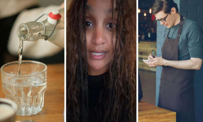 New York woman visits restaurant. Server asks if she wants still or sparkling water—they don’t know she knows the secret third option: house water